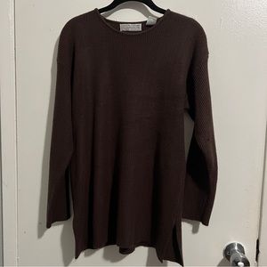 brown longsleeve knit